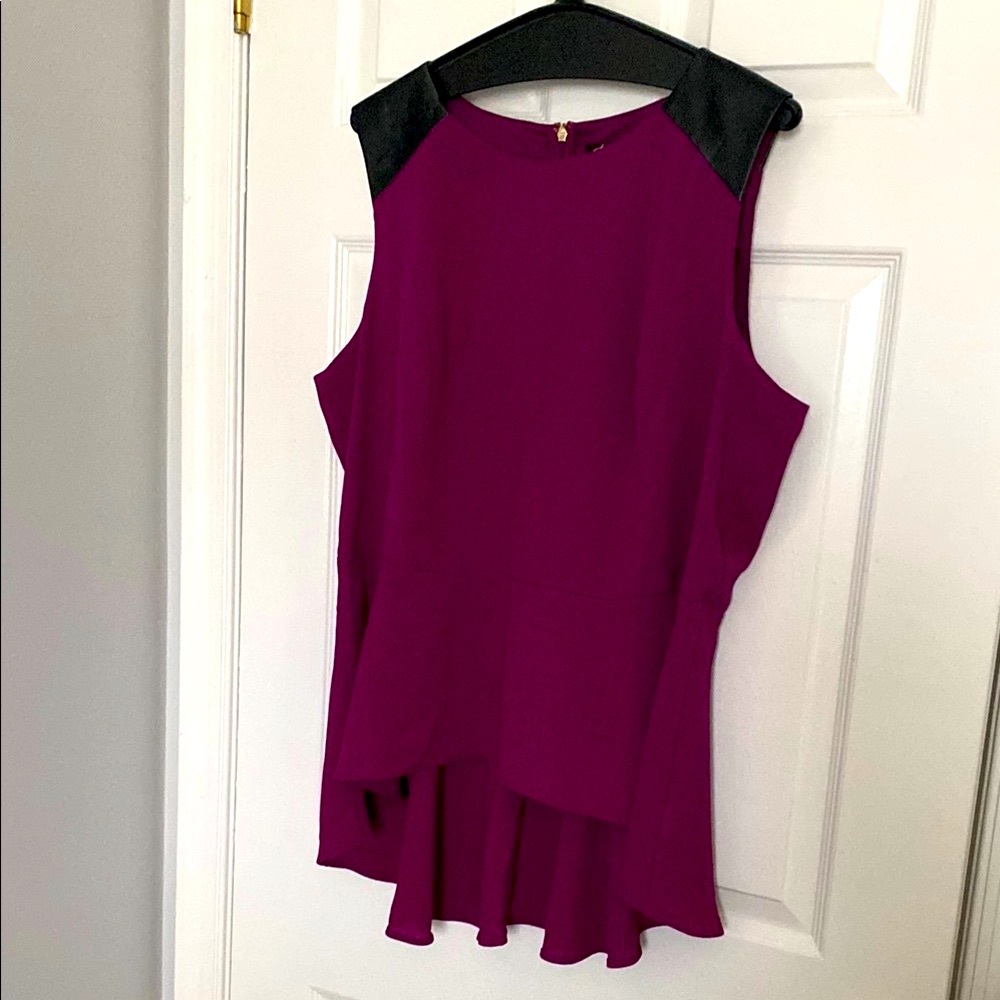 Elegant Purple Sleeveless Top
